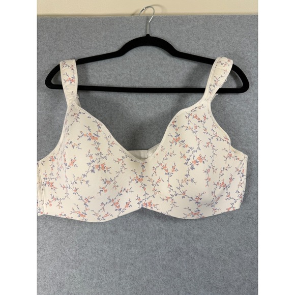 Laura Ashley Other - Laura Ashley Full Coverage Bra Padded Straps Size 42D Flowers Romantic SKU 239